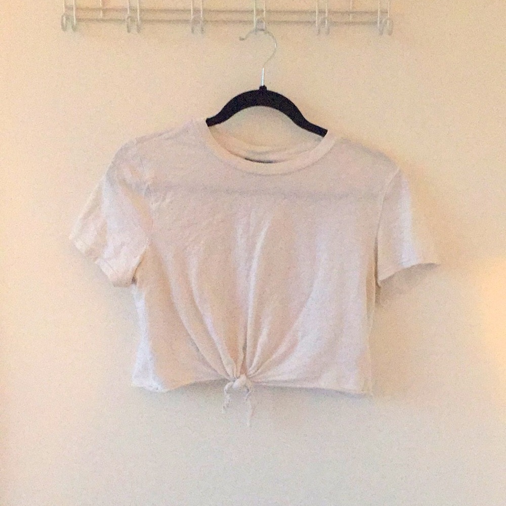 Tied front crop top